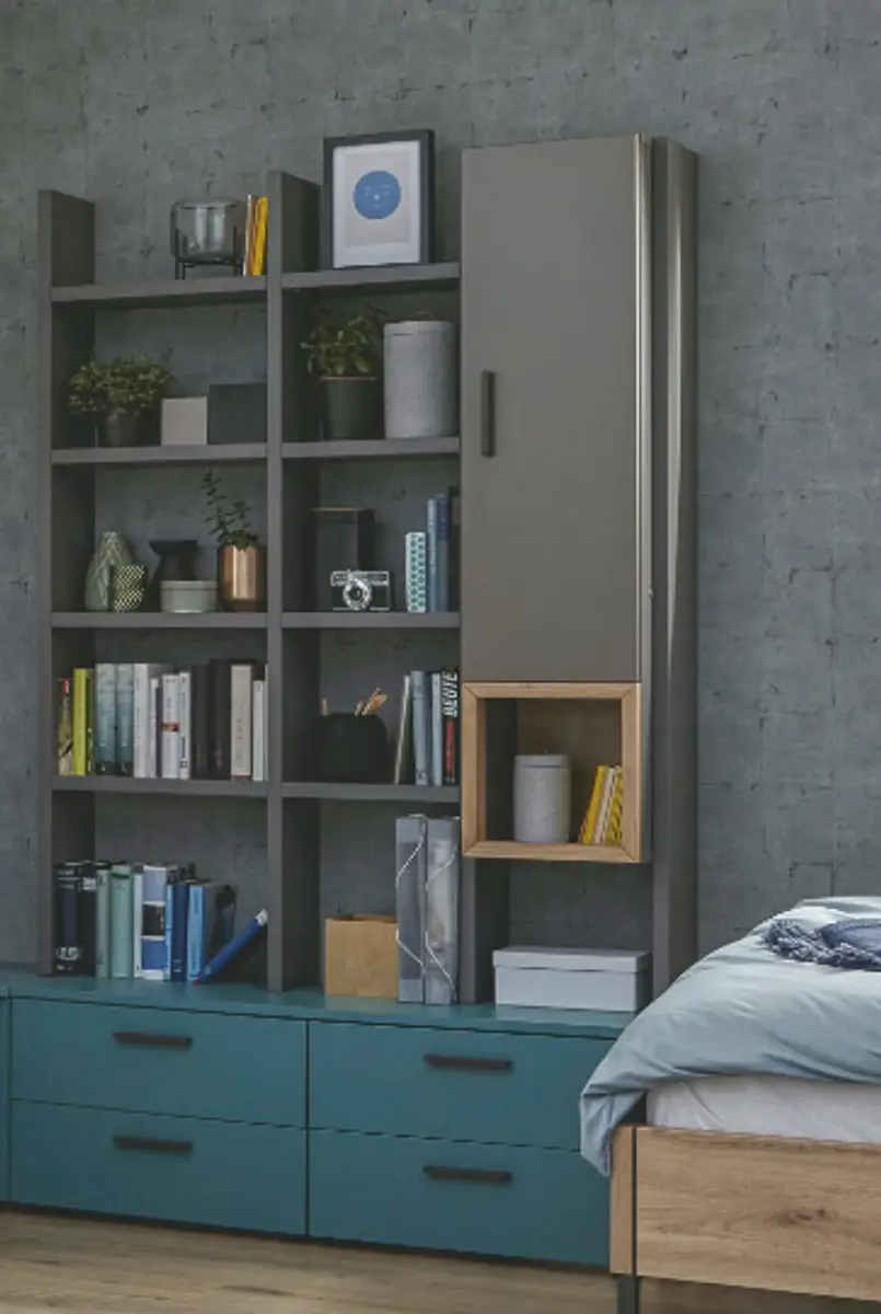 Kommoden-Regalkombination